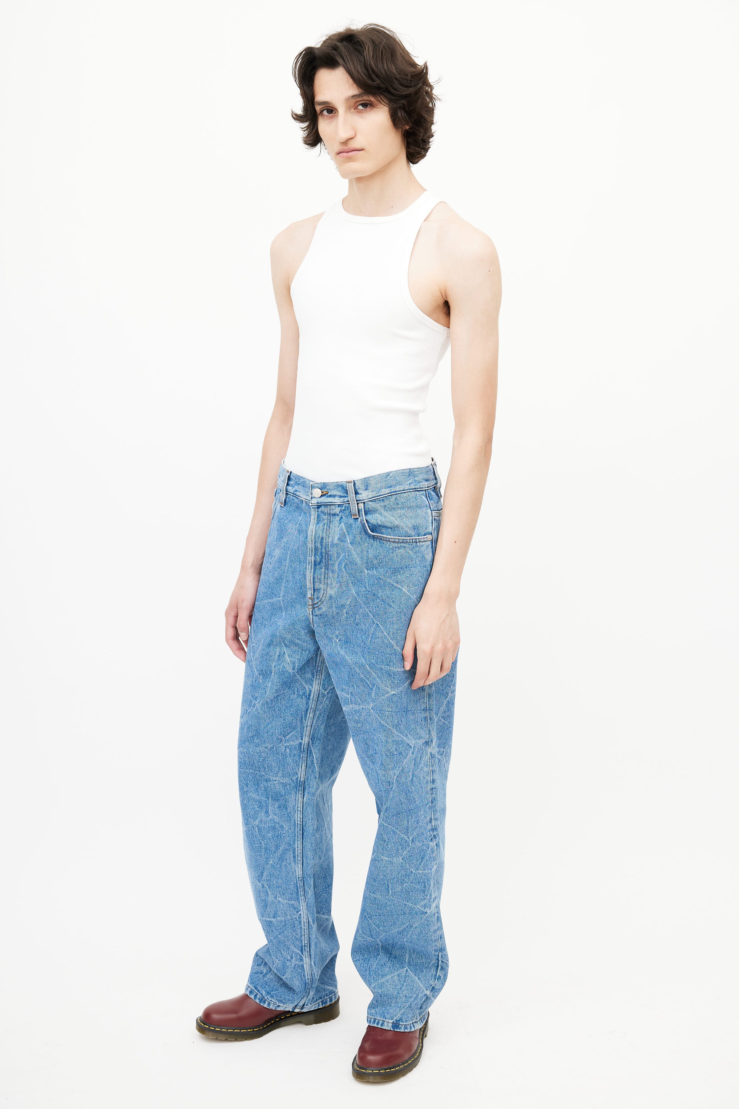 Flamingo Acid Wash Denim Jeans – Mokuyobi